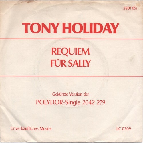 Tony Holiday - Requiem Für Sally (7", Single, Promo)