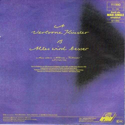 Silly - Verlorne Kinder (7", Single, Promo)