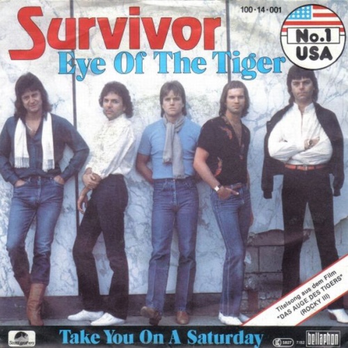 Survivor - Eye Of The Tiger (7", Single, RP)