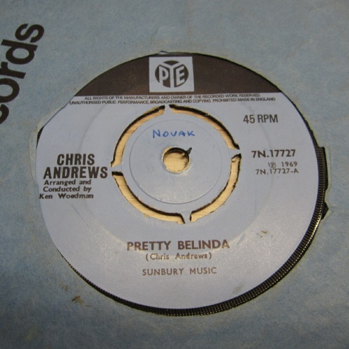 Single /  Chris Andrews  ?– Pretty Belinda   / UK   PRESS /  RAR /