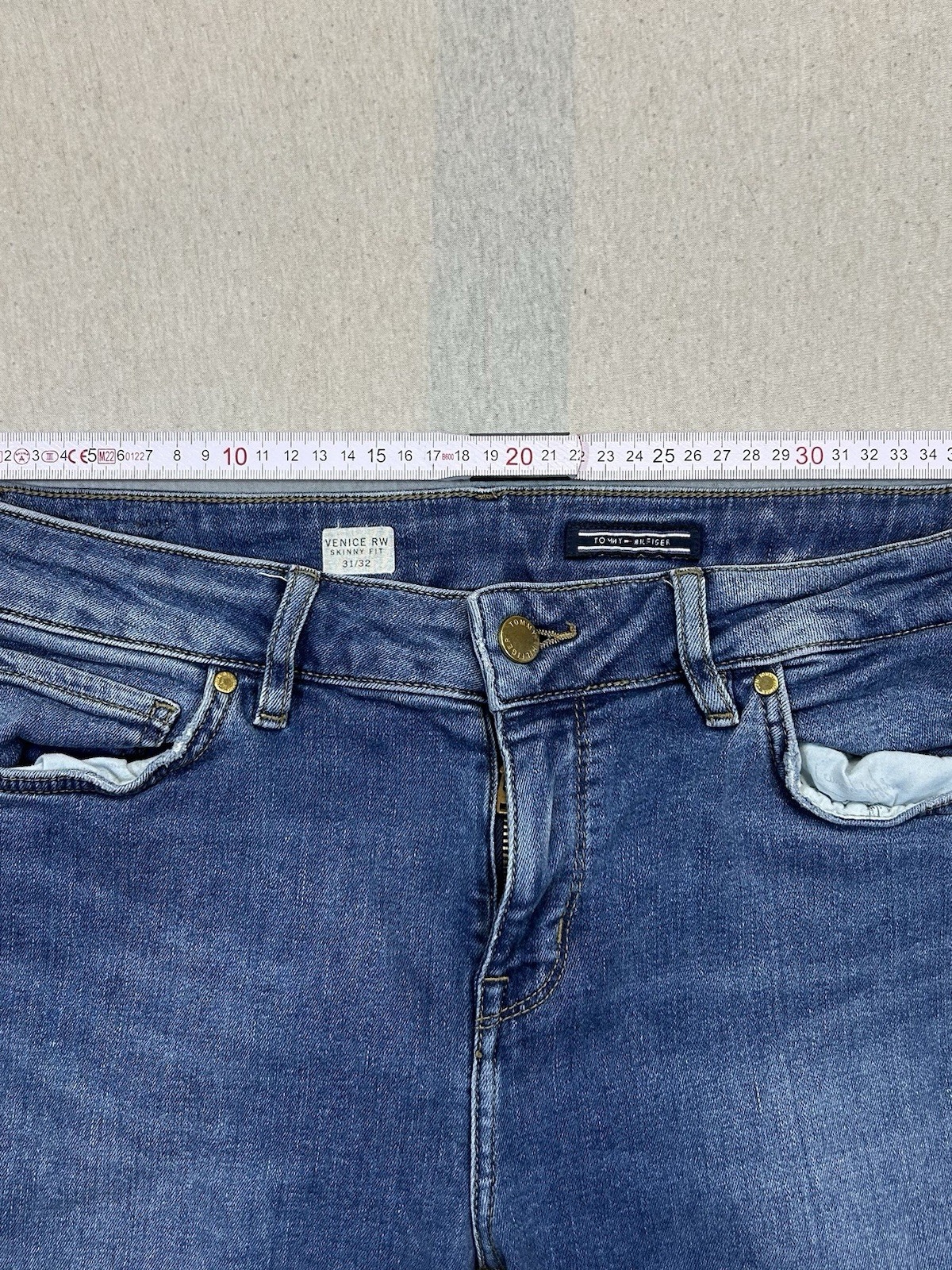 Tommy Hilfiger Damenjeans Venice Rw Leila Slim Größe 31/32 Blau Vintage look