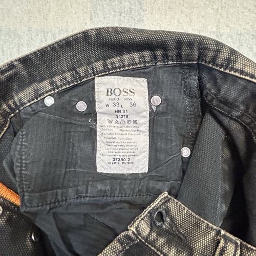 Hugo Boss HB 31 Denim Jeans Schwarz Herren Größe W33 L36 Maße auf den Fotos