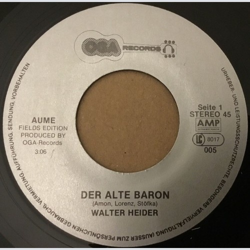 Walter Heider - Der Alte Baron / Im Fuchsenloch (7", Single)