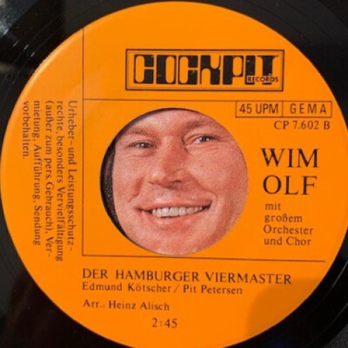 Wim Olf - Kapt'n Rauhbein (7", Single)