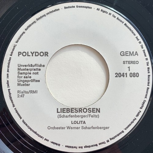 Lolita (3) - Liebesrosen (7", Single, Promo)