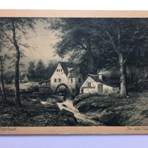 Die alte Mühle (C.L. Fahrbach) / Künstlerkarte 30021 TH