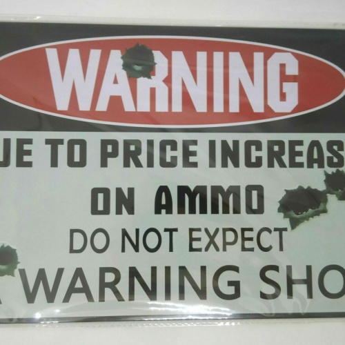 Nostalgie Retro Blechschild Warning Spruch siehe Bild 30x20 50248