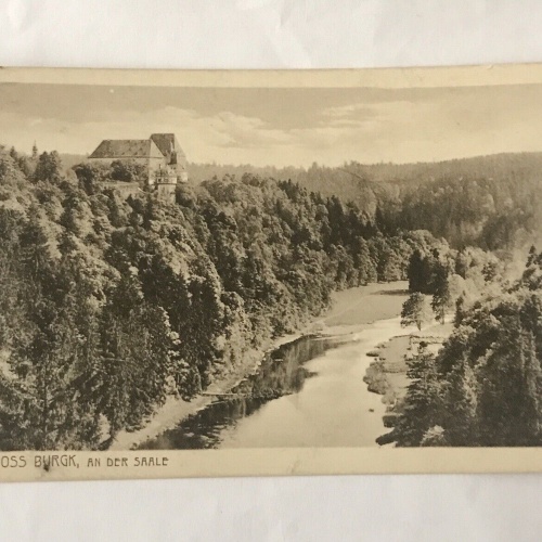 Ak, Schloss Burg, Saale (110203 BW)G
