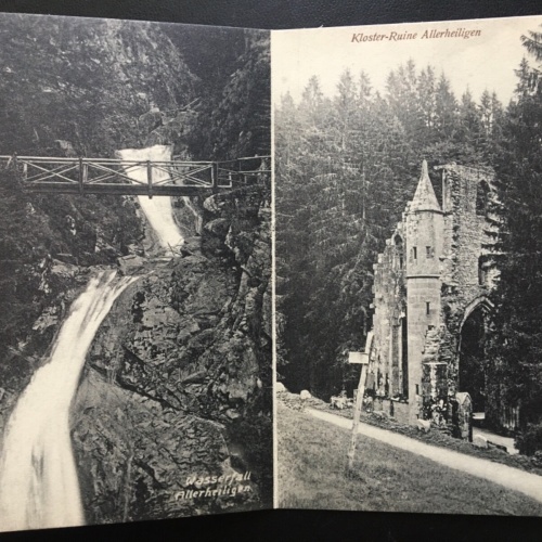 Doppelkarte Allerheiligen - Wasserfall & Kloster-Ruine - Schwarzwald 170009 TH