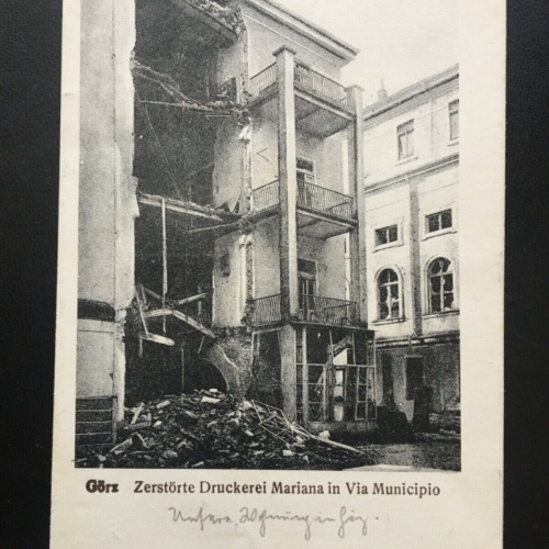 Görz - Zerstörte Druckerei Mariana in Via Municipio - Gorizia 170045 TH