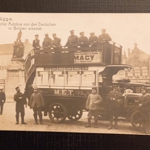 Brügge Englischer Autobus Von Den Deutschen In Belgien Erbeutet Bus 50155 Ga