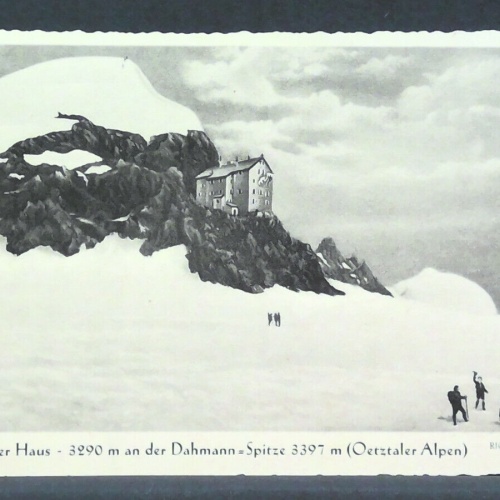 Brandenburger Haus and der Dahmann Spitze Ötztaler Alpen JW 500232 F