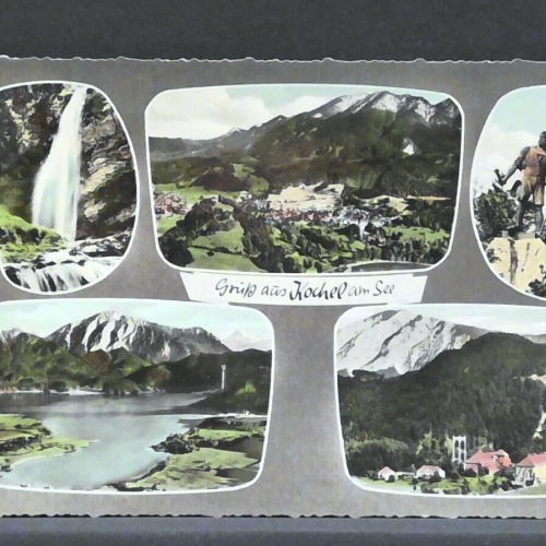 Gruß aus Kockl am See Wasserfall Kraftwerk Denkmal JW 4435 F