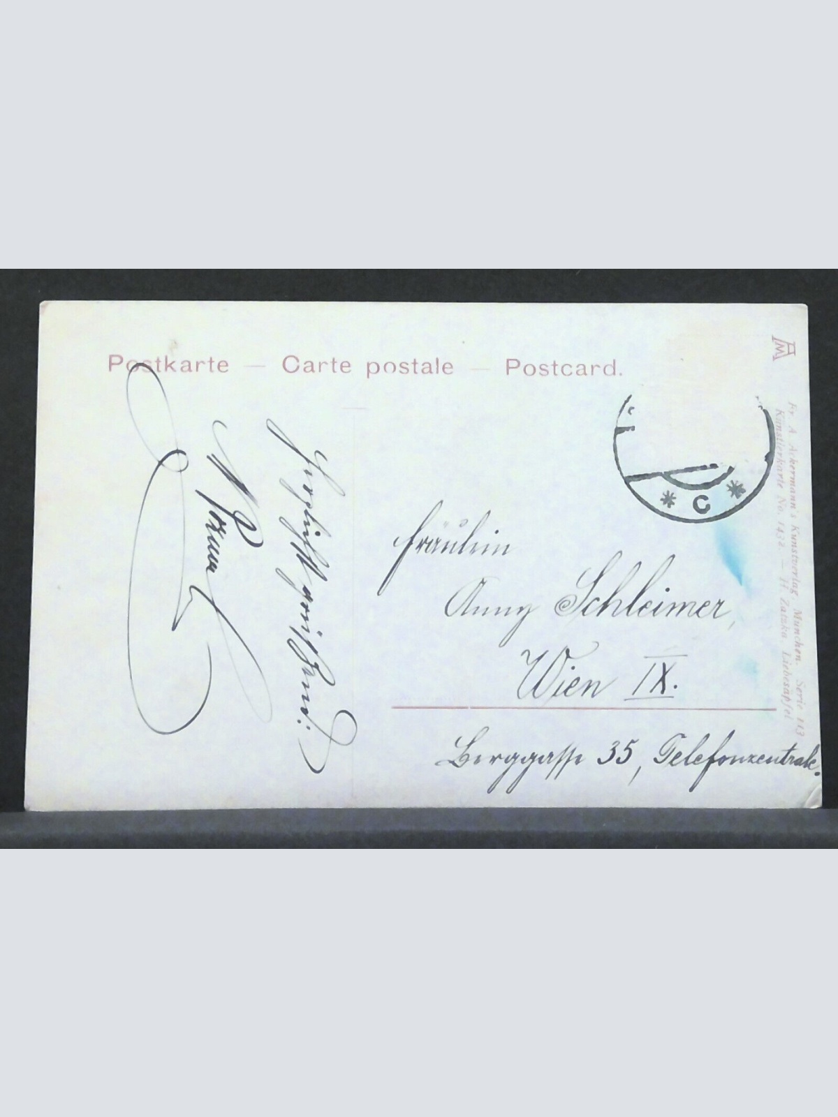 H Zatzka Liebesäpfel Gemälde Künstlerkarte JW 650297 F