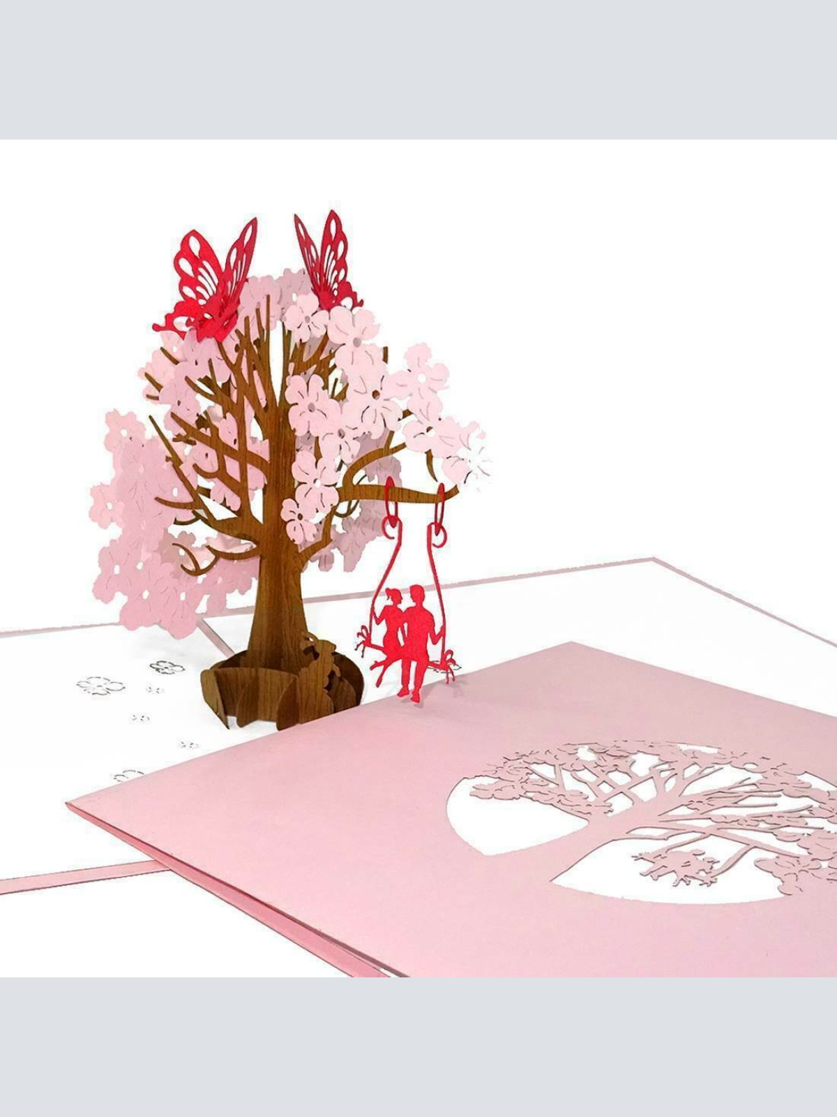 3D Pop Up Glückwunschkarte Hochzeit Verlobung Valentin 15x15 50033