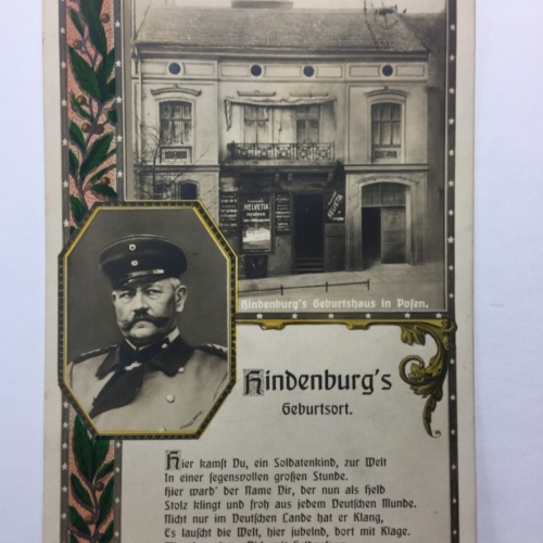 Hindenburg’s Geburtsort 30070 TH SH1