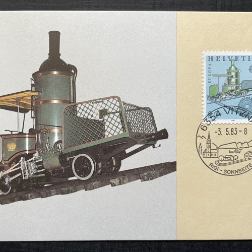Brief Zahnradbahn Vitznau-Rigi Sonnseite 1983 Schweiz ca.14,7x10,3cm 410323