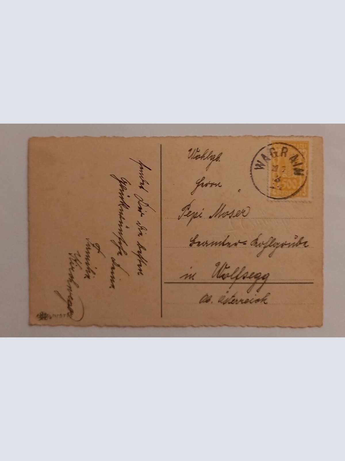 Grußkarte Die besten Wünsche zum Namenstage Mädchen mit Puppe 600661A gr