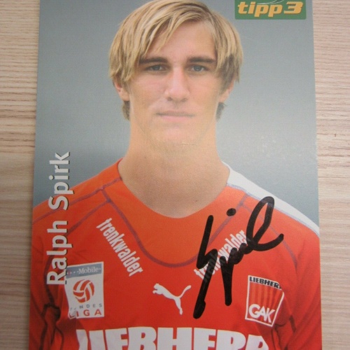 GAK SAMMELKARTE /  Ralph Spirk    /   MIT AUTOGRAMM /