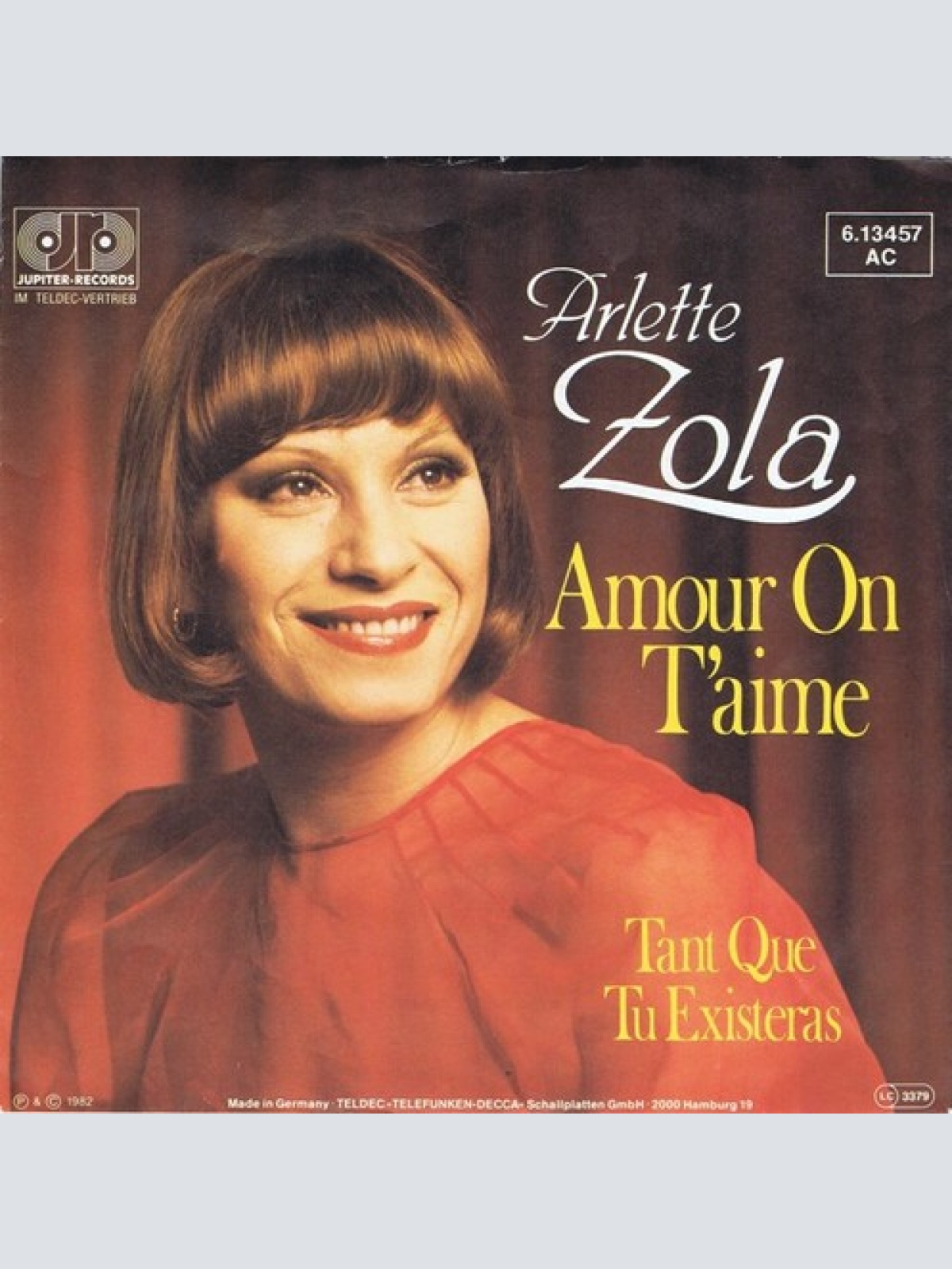Arlette Zola - Amour On T'Aime (7", Single)