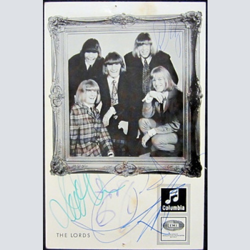 THE LORDS - AUTOGRAMM- KARTE- ORIG. AUTOGRAMM