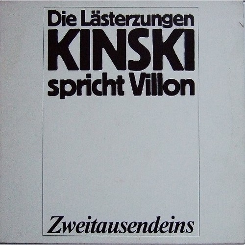 Kinski* Spricht Villon* - Kinski Spricht Villon 2 (LP, Album, RE)