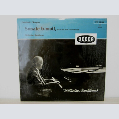 10" /  FREDERIC CHOPIN / SONATE B-MOLL / WILHELM BACKHAUS / DECCA / RAR /