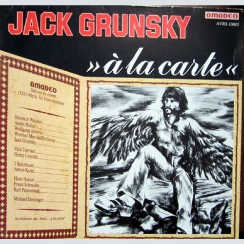 LP / JACK GRUNSKY / A LA CARTE / AMADEO / AUSTRIA / RARITÄT /