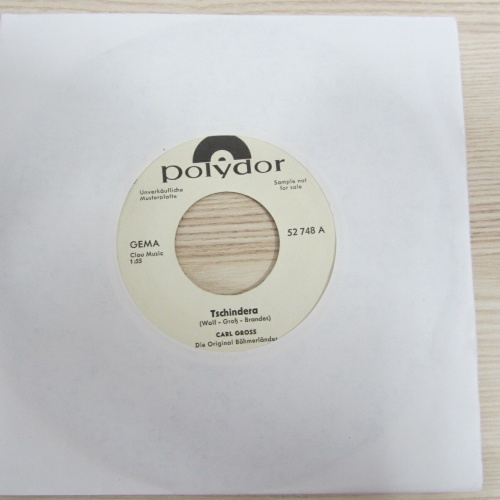 Single /  Carl Gross – Tschindera / TESTPRESSUNG / RARITÄT /  1966 /