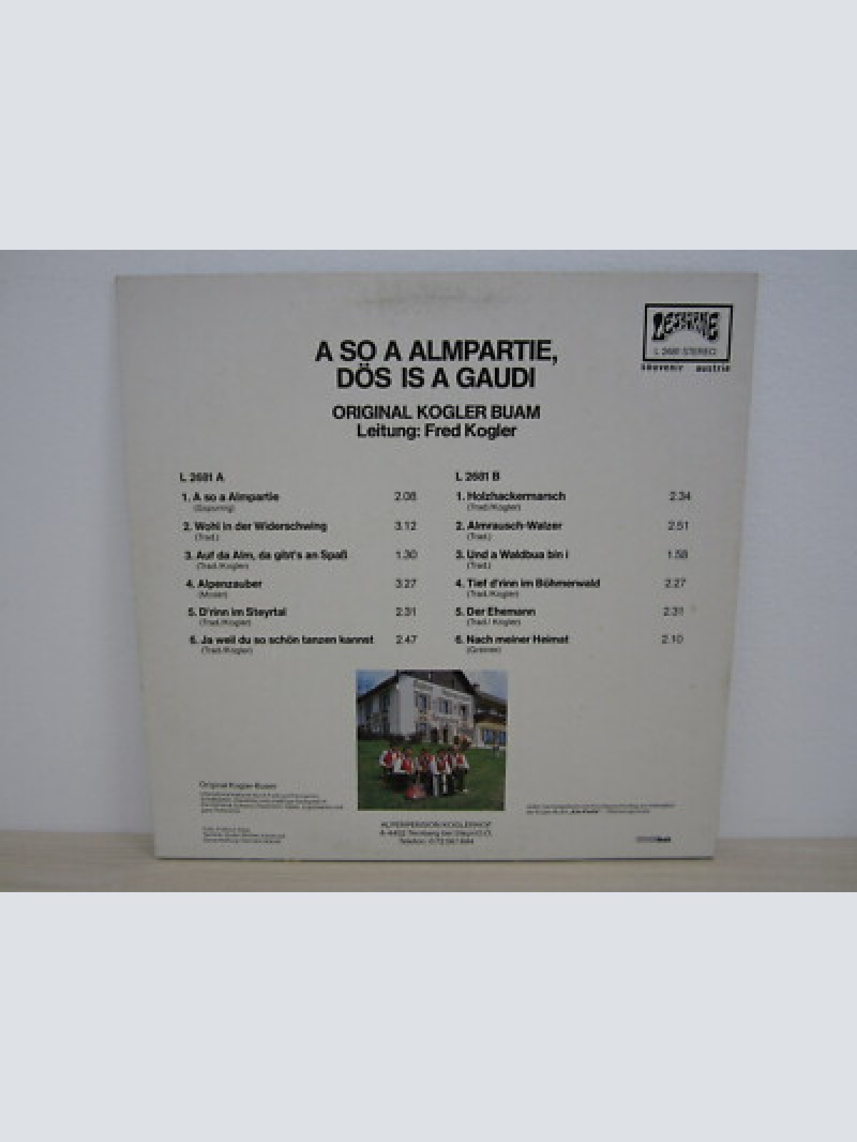 LP /  ORIGINAL KOGLER BUAM - MUSTERPRESSUNG / AUSTRIA / RARITÄT / PROMO /