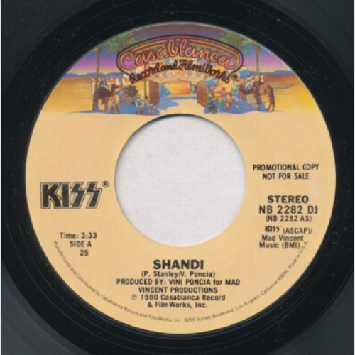 Kiss - Shandi (7", Single, Mono, Promo, 25 )