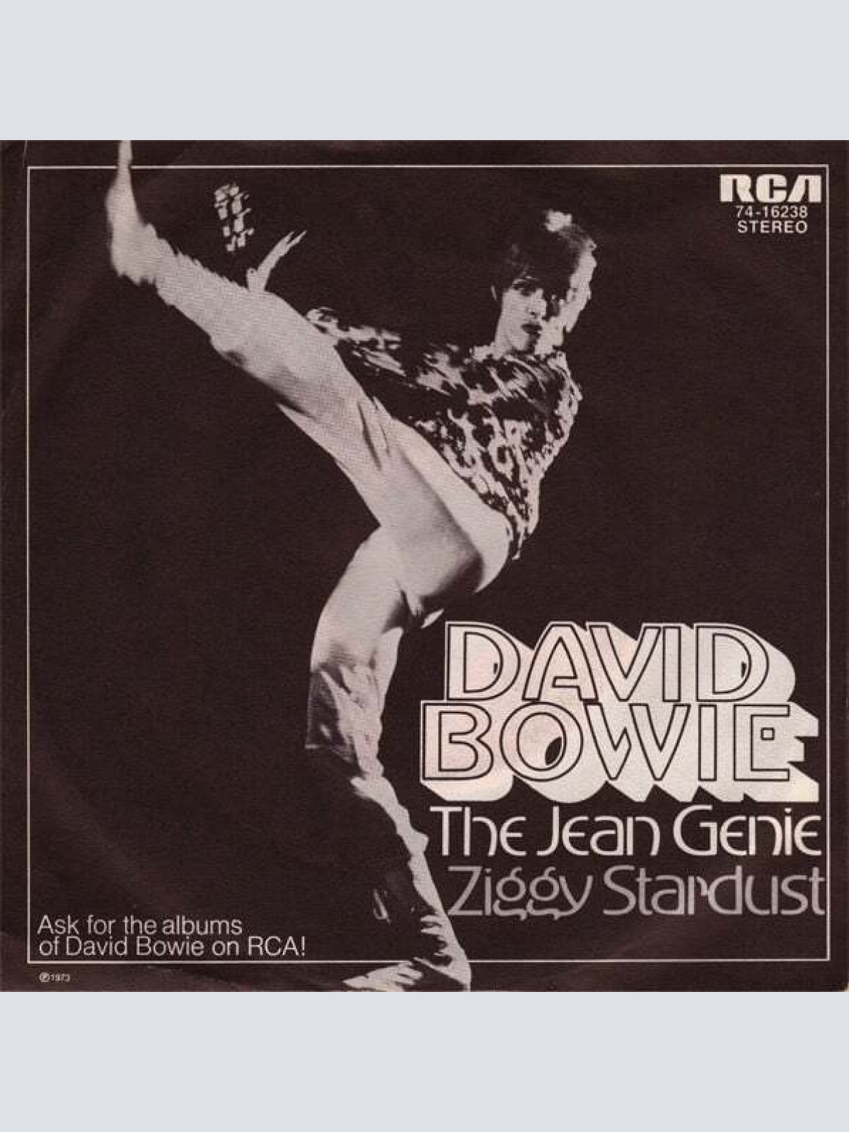 David Bowie - The Jean Genie (7", Single, RE)