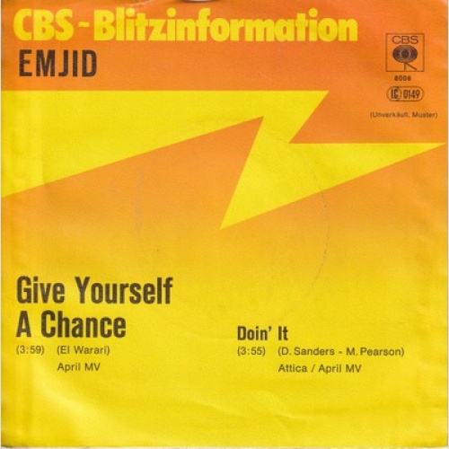 Emjid El Warari - Give Yourself A Chance (7", Single, Promo)