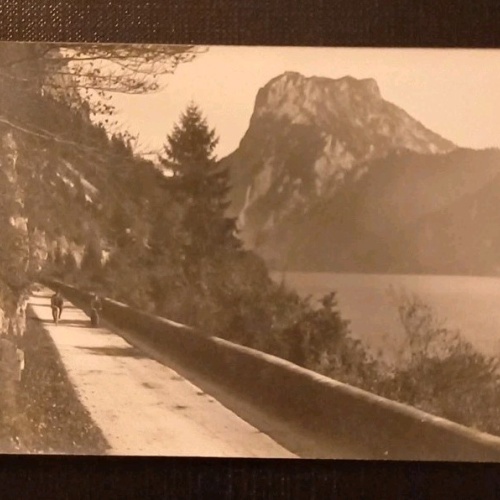 Traunsee Oberösterreich Radfahrer Fahrrad  Gr 3844 H