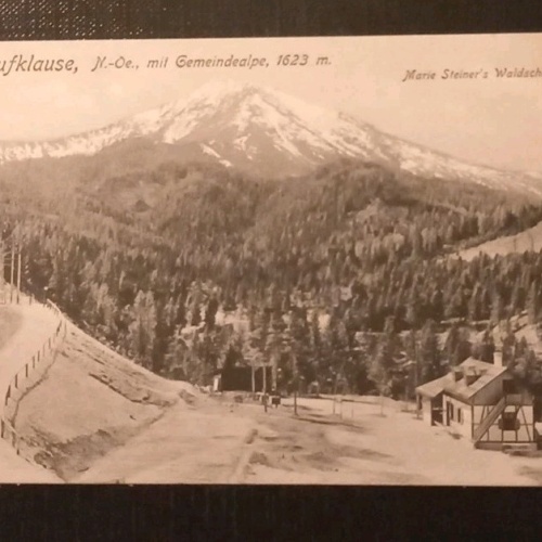Erlaufklause Niederösterreich Mit Gemeindealpe Gr 3267 H