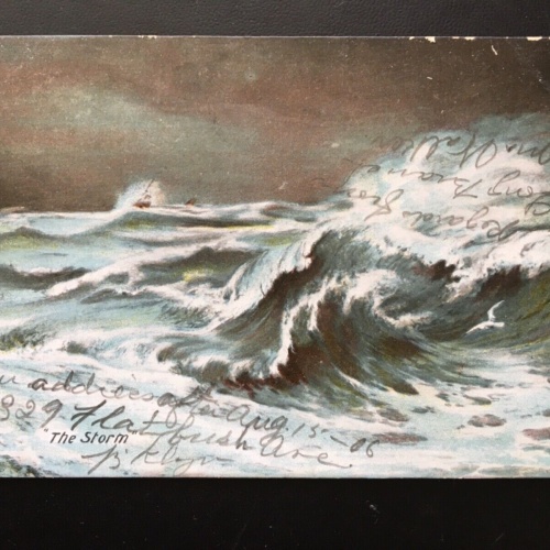 The Storm - Stürmische See - Meer Wellen - Künstlerkarte 945 TH