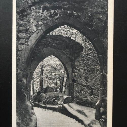 Oybin - Blick durch das obere Burgtor - Berg Kurort Kloster 948 TH