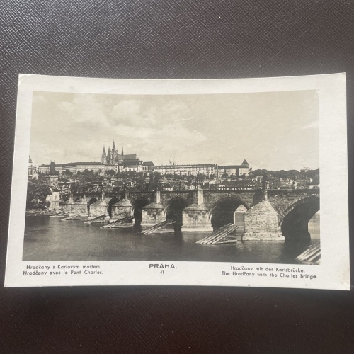 Prag Hradčany mit der Karlsbrücke 400742 DN