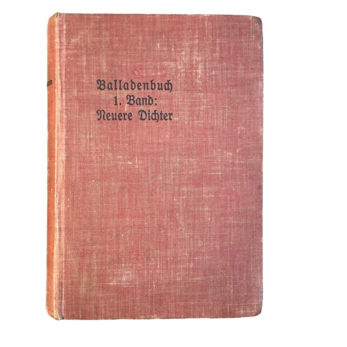 4816 Ohne Verfasserangabe BALLADENBUCH 1. BAND: NEUERE DICHTER. HAUSBÜCHEREI DE
