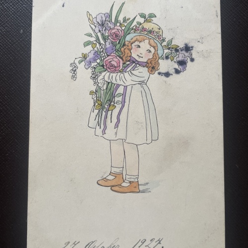 Kind mit Blumen 400782 DN