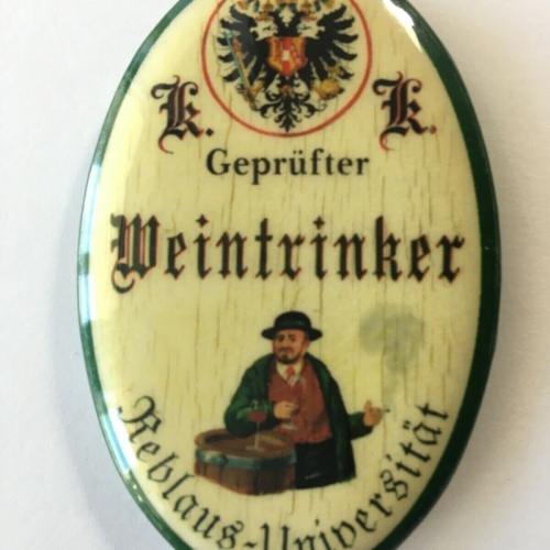 Nostalgie flaschenöffner magnet geprüfter weintrinker reblaus-universität