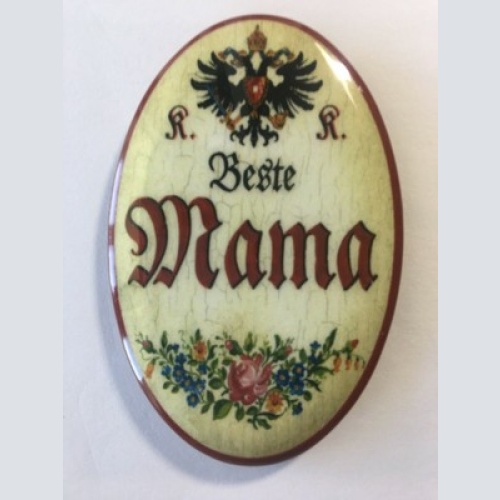 Nostalgie flaschenöffner magnet beste mama blumenstrauß