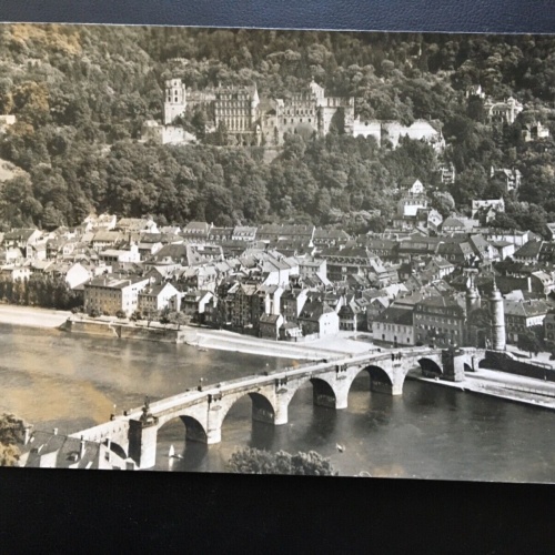 Heidelberg - Blick vom Philosophenweg - Alte Brücke - Neckar 969 TH