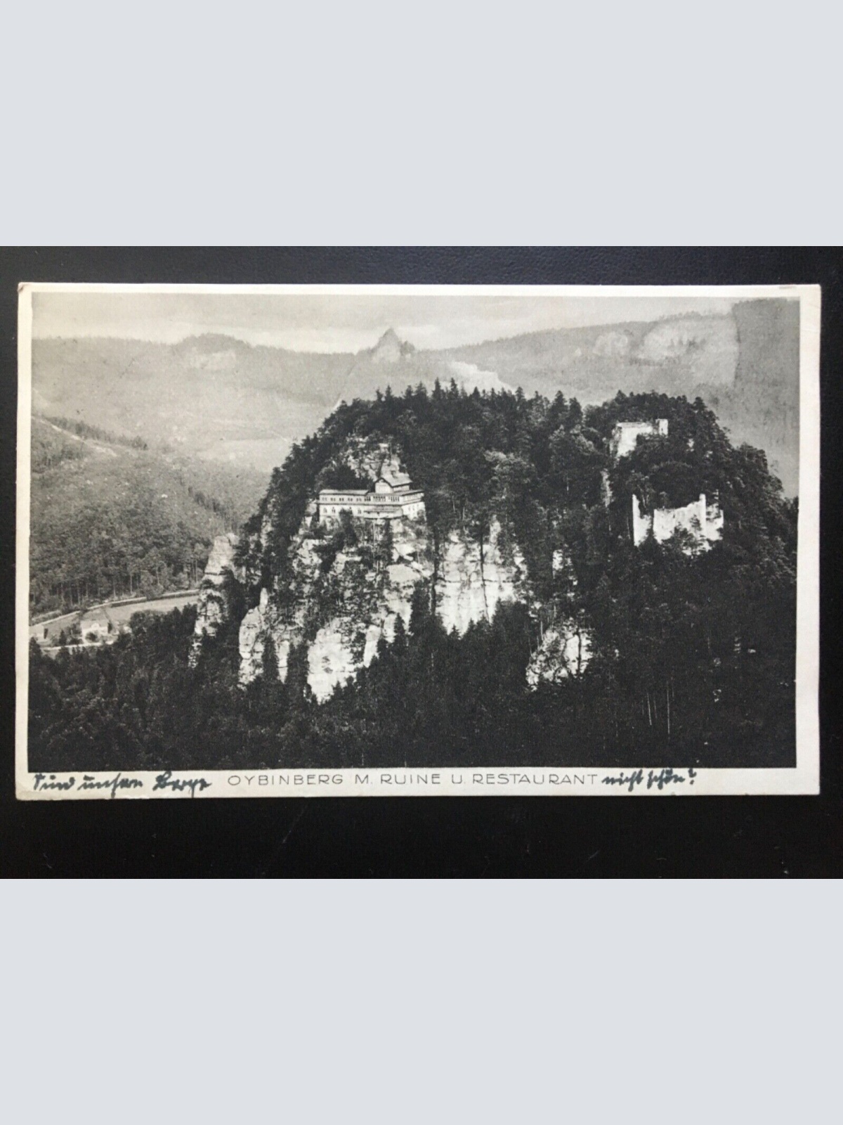 Oybinberg - Ruine mit Restaurant - Zitterauer Gebirge 958 TH
