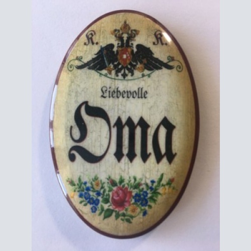 Nostalgie flaschenöffner magnet liebevolle oma blumenstrauß
