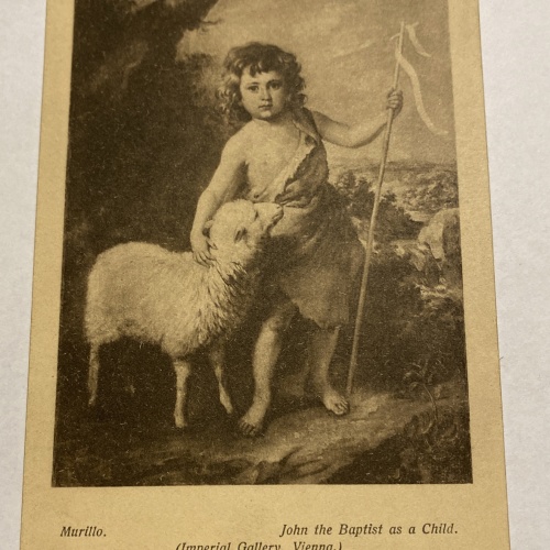 Künstlerkarte Murillo John the Baptist as a child  70022