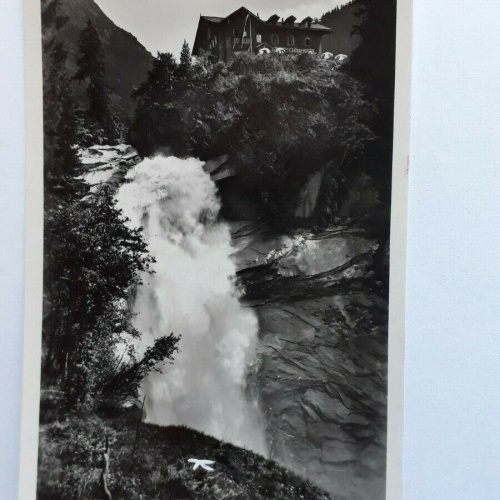Mittlerer Krimmler Wasserfall mit Gasthof Schönangerl 40115 FH