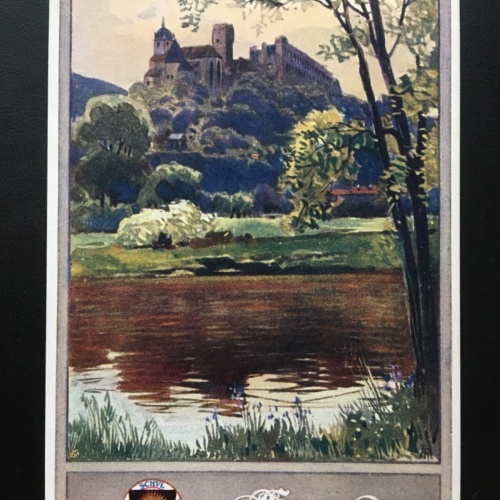 Deutscher Schulverein - Gars am Kamp - Burg Fluss - Künstlerkarte 16010 TH