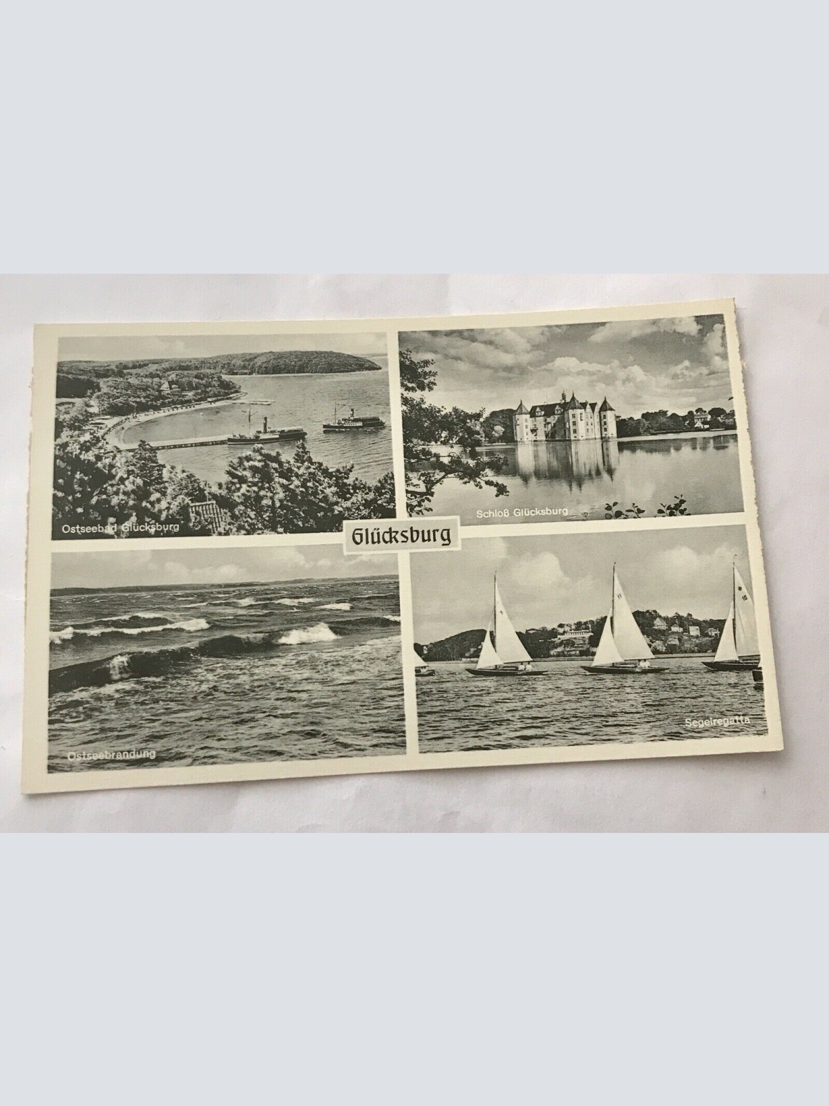 Glücksburg, Ostseebrandung, Segelregatta (110304 BW!)