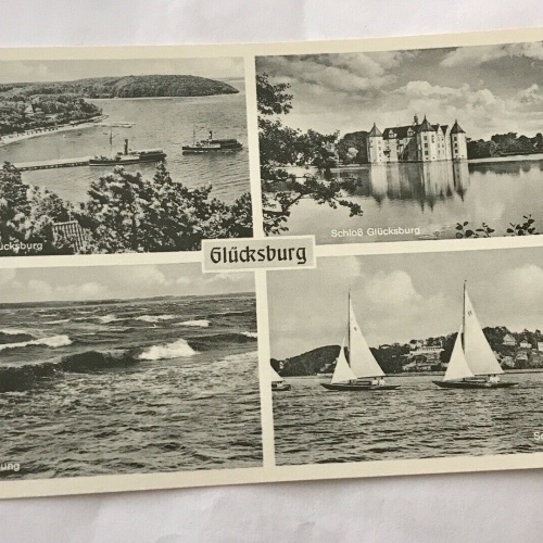 Glücksburg, Ostseebrandung, Segelregatta (110304 BW!)